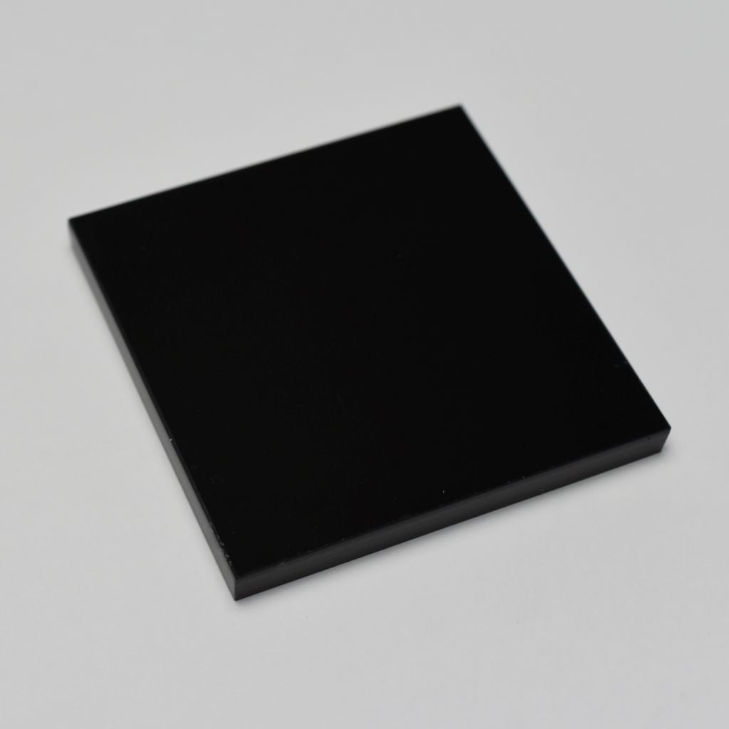 Sockel schwarz, acryl, 8cm x 8cm x 0.8cm