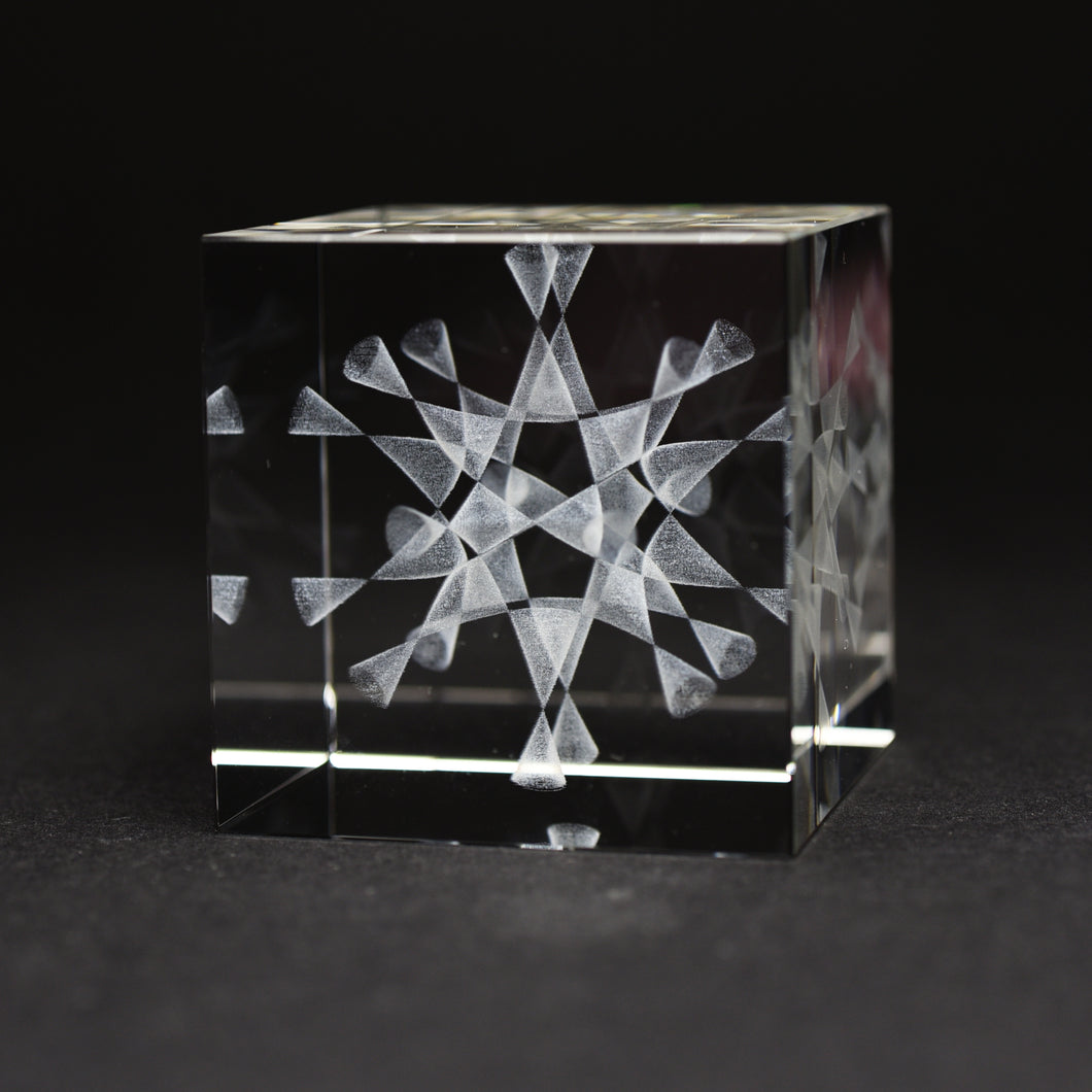 Barth-Sextik 5cm-Glaswürfel (eine Weltrekordfläche)